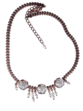 Evita Peroni - Floral Neckalce - Crystal